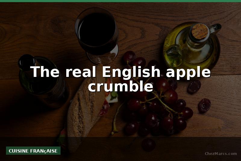 The real English apple crumble