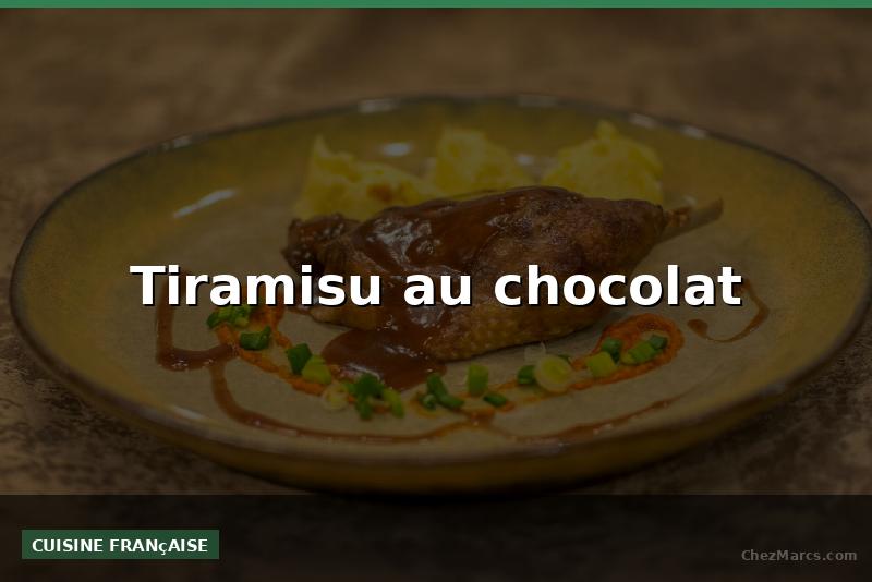 Tiramisu au chocolat