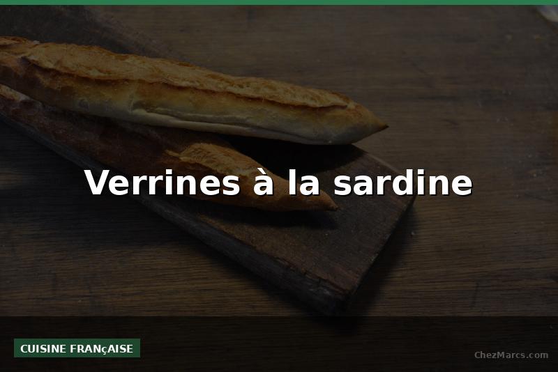 Verrines à la sardine