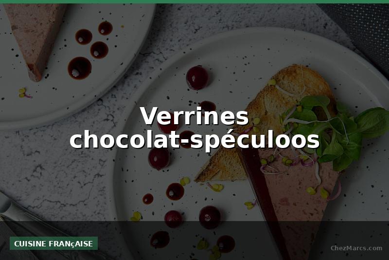Verrines chocolat-spéculoos