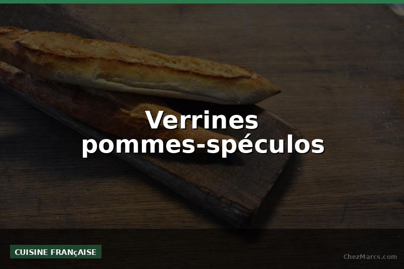 Verrines pommes-spéculos
